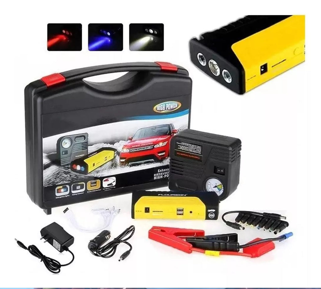 Arrancador de batería de coche Carg+Compresor 12v