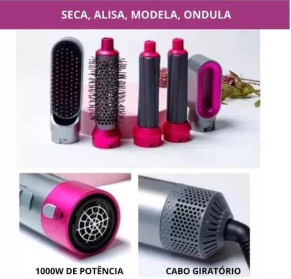 Secador de pelo 5 en 1 - «Estilo y practicidad para tu cabello»